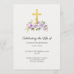 Programa Celebración de la vida en memoria de funerales mor