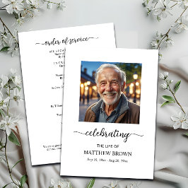 Programa Celebración del funeral conmemorativo de la vida 1