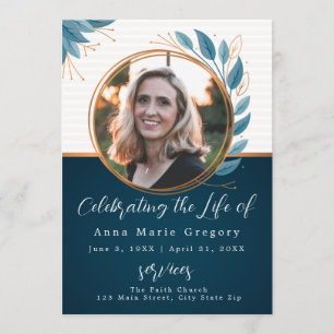 Programa Celebración del funeral conmemorativo de la vida d