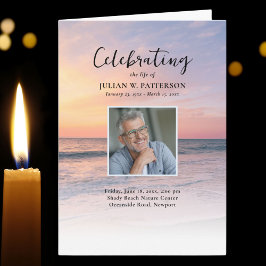 Programa Celebración del funeral de la vida en Sunset Beach