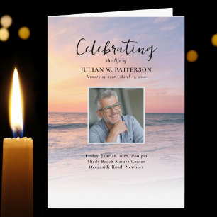 Programa Celebración del funeral de la vida en Sunset Beach