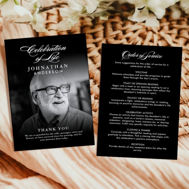 Programa Celebración del funeral de un elegante guión (Subido por el creador)