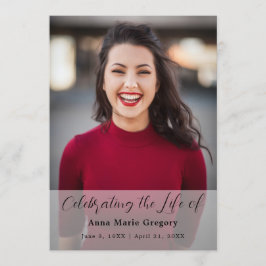 Programa Celebración del funeral simple conmemorativo de la