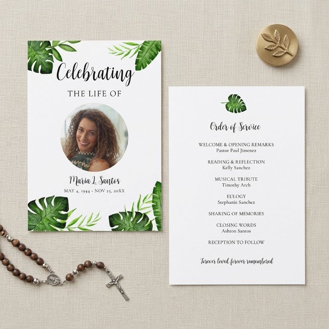 Programa Celebración del Servicio Memorial Monstera (Subido por el creador)