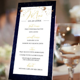 Programa Celestial Sky Moon Stars Modern Elegant Wedding