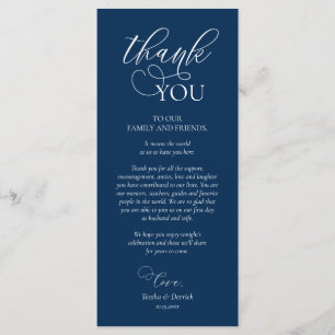 Programa Cena Lugar Gracias, Navy Blue Card