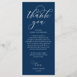 Programa Cena Lugar Gracias, Navy Blue Card