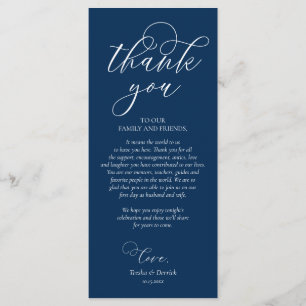 Programa Cena Lugar Gracias, Navy Blue Card