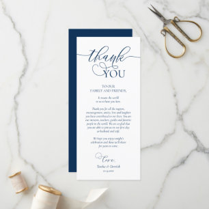 Programa Cena Lugar Gracias, Navy Blue Card
