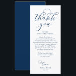 Programa Cena Lugar Gracias, Navy Blue Card<br><div class="desc">Esta es la caligrafía moderna, en el tipo de letra negro, Colocar configuración de gracias tarjetas. Comparte el amor y muestra tu agradecimiento a tus invitados cuando se sientan en su asiento y leen esta encantadora tarjeta de ajuste personalizada. ¡Es una manera maravillosa de empezar tu celebración especial del día!...</div>