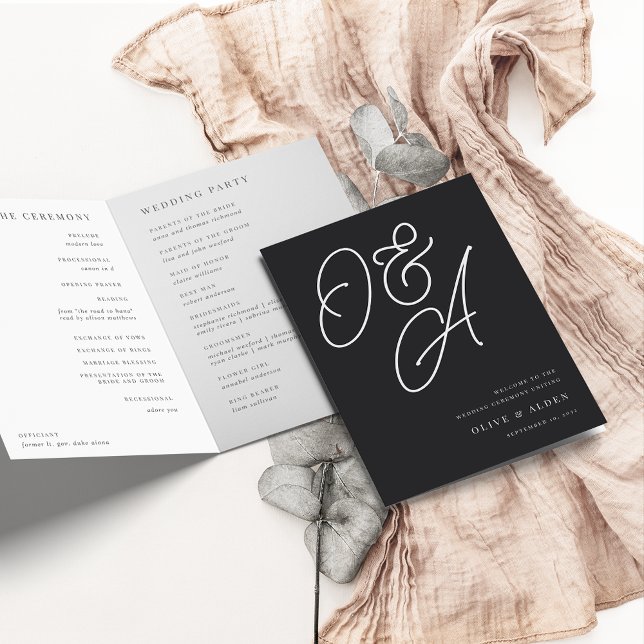 Programa Ceniza | Script Watermark Monogram Boda (Subido por el creador)