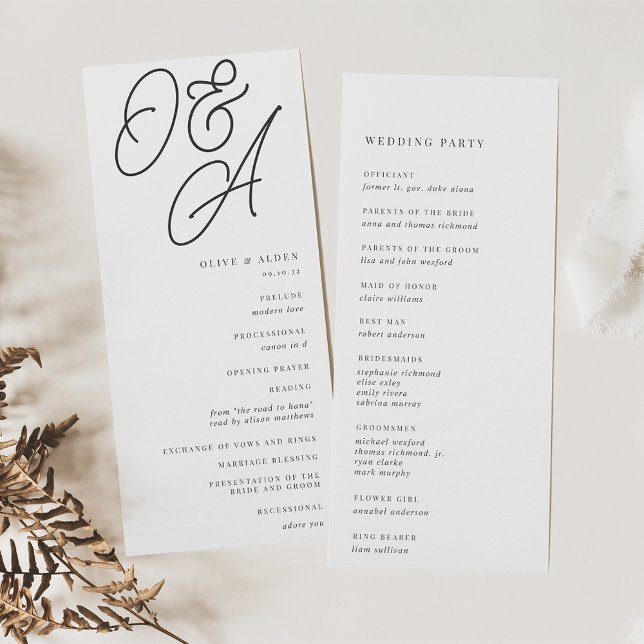 Programa Ceniza | Script Watermark Monogram Boda (Subido por el creador)