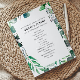 Programa Ceremonia de Boda Botánica Jardín de Eucalipto
