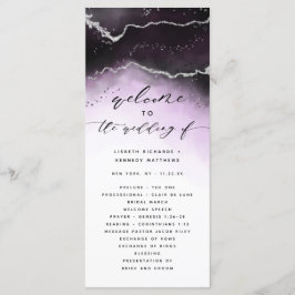 Programa Ceremonia de Boda Ethereal Mist Ombre Ultra Violet