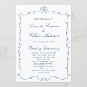 Programa Ceremonia de Bodas azules de la orquesta victorian