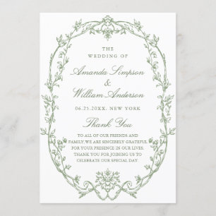 Programa Ceremonia del Boda Verde de la orquesta victoriana