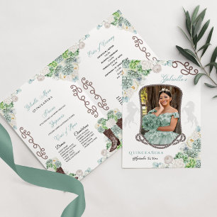 Programa Charro Quinceañera de Mint Green Western