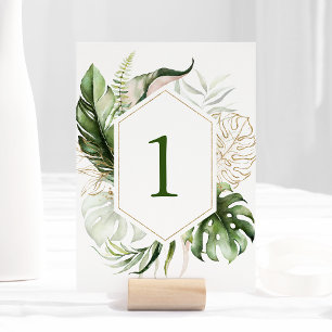 Programa Cifras de mesas florales de vegetación tropical