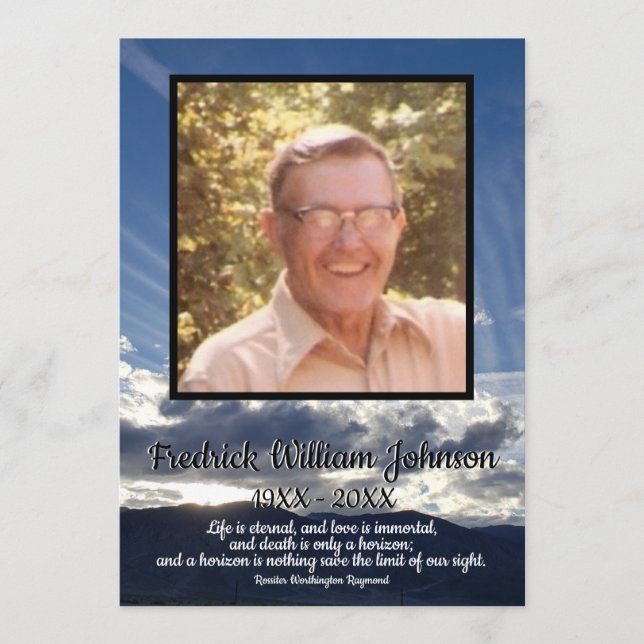 Programa Cita foto puesta al sol con funeral de las líneas  (Anverso)