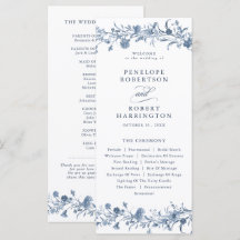 Clásico Boda Chic Jardín Francés Azul Victoriano