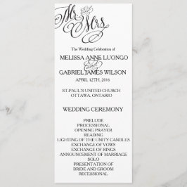 Programa clásico Sr. y Sra. Wedding