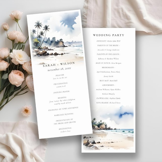 Programa Coastal Bali Beach Palm Tree Wedding (Subido por el creador)
