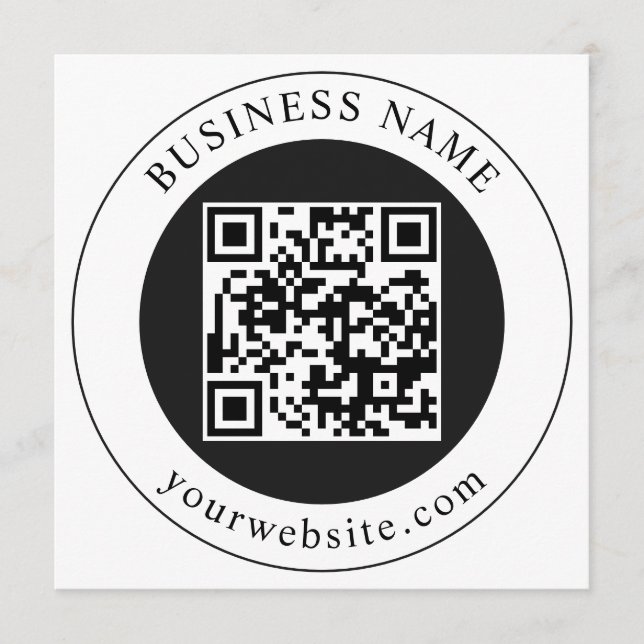 Programa Código QR con nombre de empresa editable (Anverso)