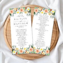 Programa Colección de Bodas de primaverales de flores