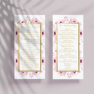 Programa Colección de Bodas florales de color acuático de p