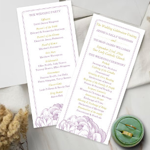 Programa Colección de Bodas florales de Peony