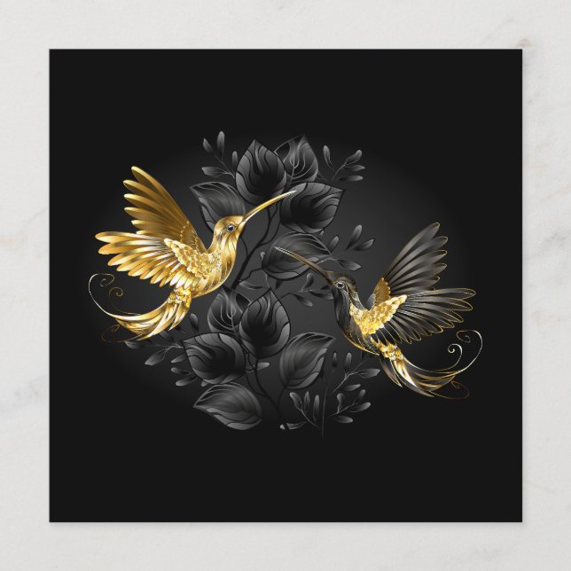 Programa Colibrí negro y dorado (Anverso)