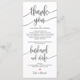 Programa Colocar la carta de agradecimiento para la cena Bo