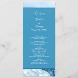 Programa Color de agua azul de lujo Abstracto Pearlescent