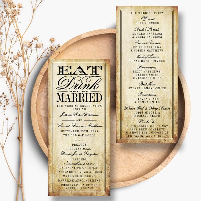 Programa Comer, beber y estar casados con una boda de cosec (Subido por el creador)