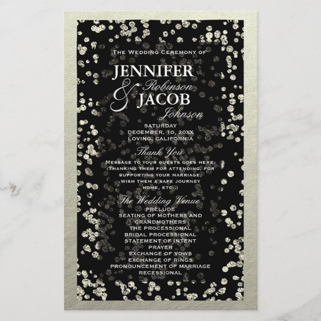 Programa | Confetti plateado (Anverso)