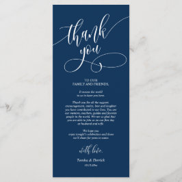 Programa Configuración de la cena Gracias Cartas de caligra