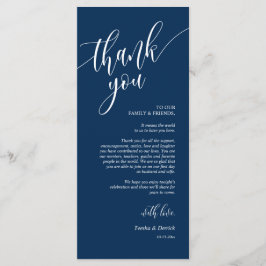 Programa Configuración de la cena Gracias Cartas de caligra