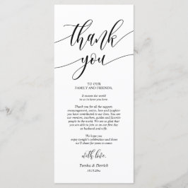 Programa Configuración de la cena Gracias Cartas de caligra