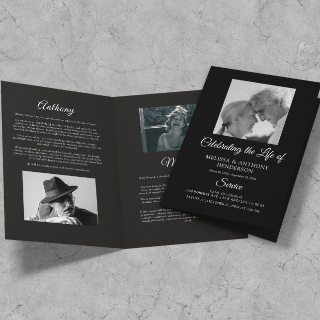 Programa conmemorativo de foto en blanco y negro p (Subido por el creador)