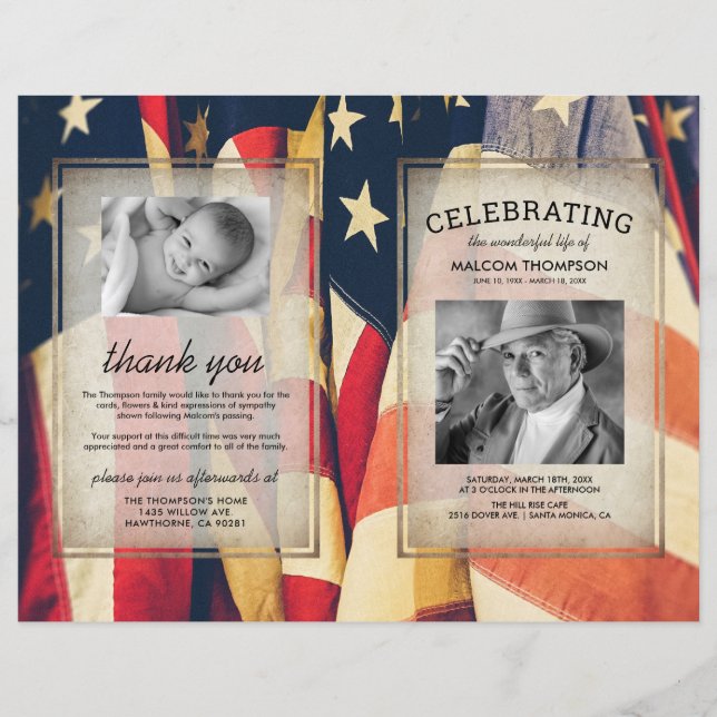 Programa conmemorativo de la Orden Patriótica del  (Anverso)