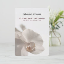 Programa conmemorativo de orquídea blanca minimali