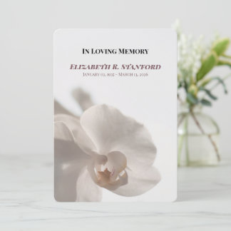 Programa conmemorativo de orquídea blanca minimali