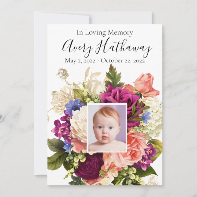 Programa conmemorativo del funeral de la Orquídea  (Anverso)