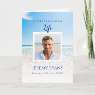 Programa conmemorativo del funeral de la playa