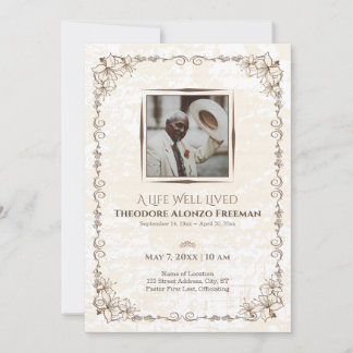 Programa conmemorativo vintage del Salmo 23