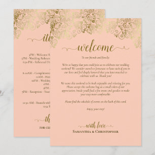 Programa Coral Melocotón y Boda de Oro Bienvenida e Itinera