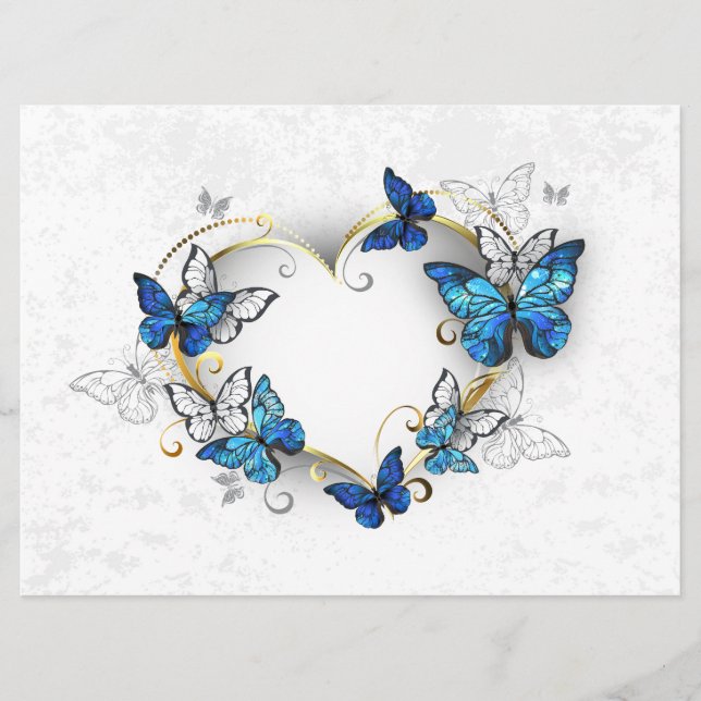 Programa Corazón de joyas con mariposas Morfo (Anverso)