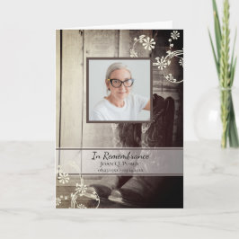 Programa Country Western Cowboy Boots Funeral Service