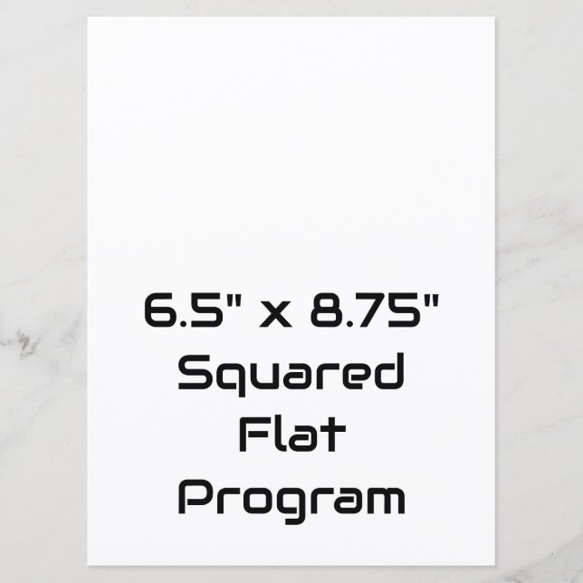 Programa Crea tu cuadrado plano personalizado de 6,5" x 8,7 (Anverso)