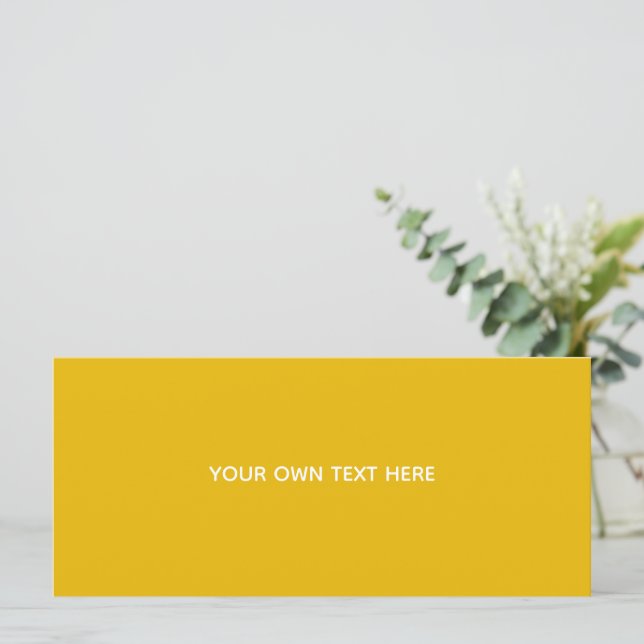 Programa Crea tu propio diseño personalizado amarillo (Anverso de pie)